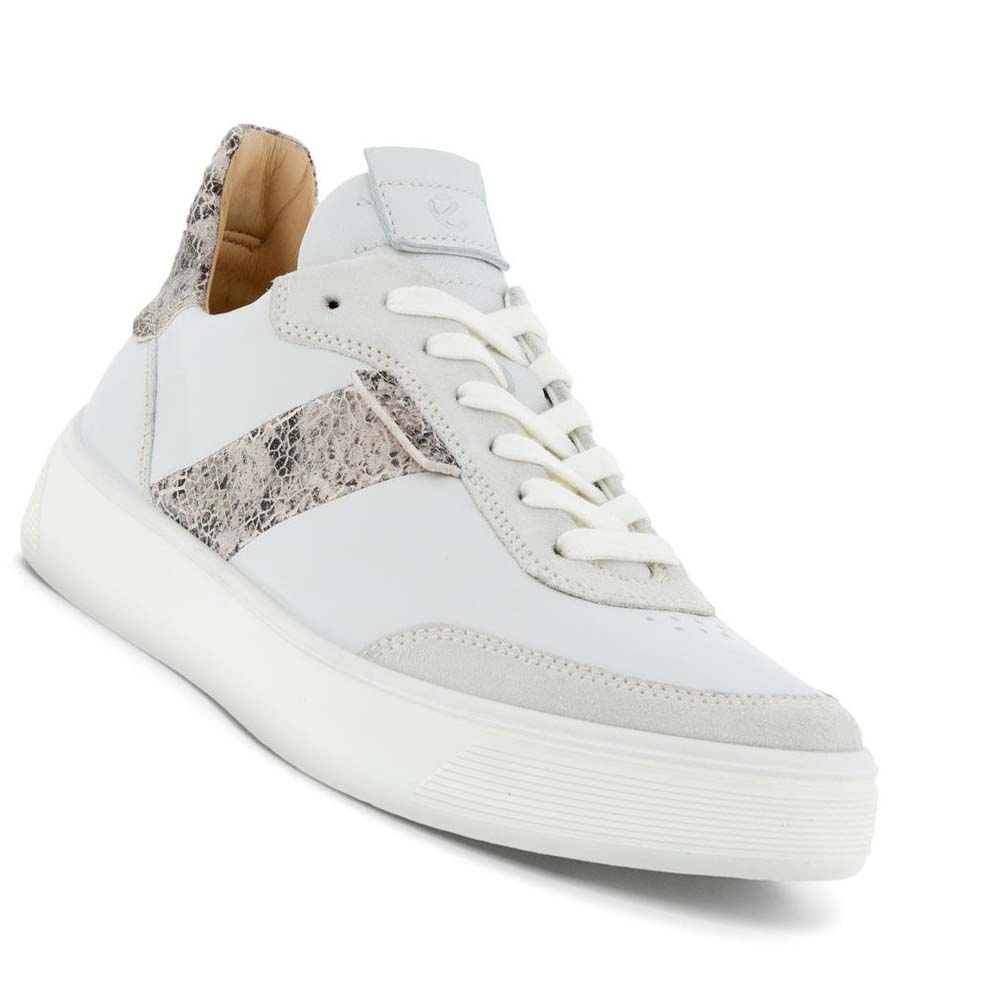 Ecco Street Tray Street Sneakers Dam Grå Vita | SE 262AHK